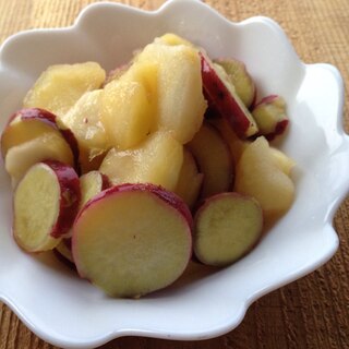 さつま芋とりんごの煮物♪